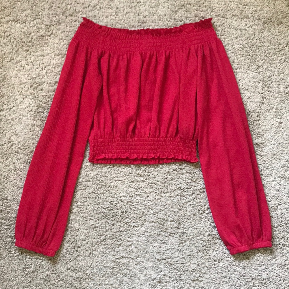 H&M off-the-shoulder crop top